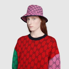 GUCCI 구찌 GG 멀티컬러 캔버스페도라 버킷햇