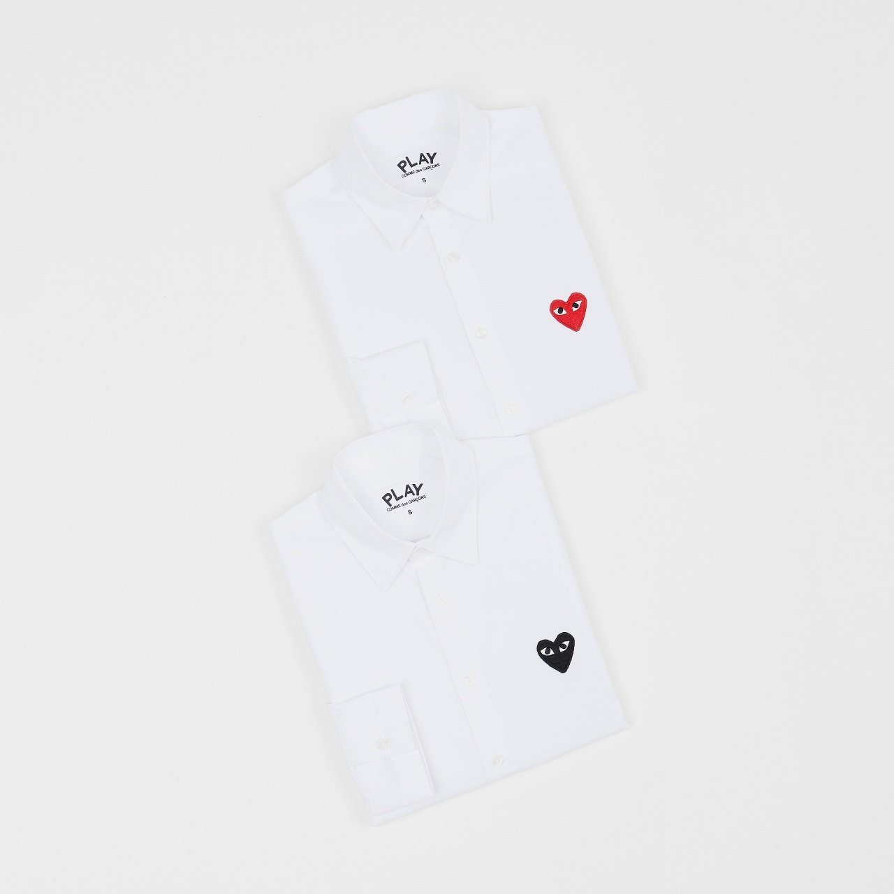 ●3월 판매 13위● COMME DES GARCONS 꼼데가르송 하트 화이트 셔츠