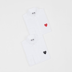 ●3월 판매 13위● COMME DES GARCONS 꼼데가르송 하트 화이트 셔츠