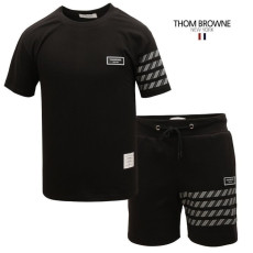 THOM BROWNE 톰브라운 4바 반팔 & 반바지 세트