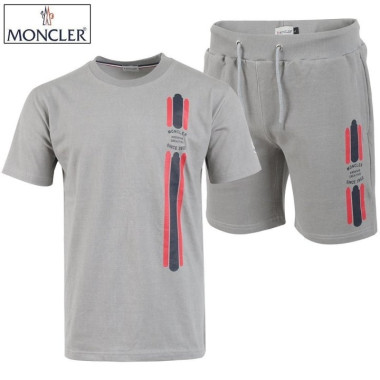 MONCLER 몽클레어 피그먼트 삼선 나염 반팔 & 반바지 세트