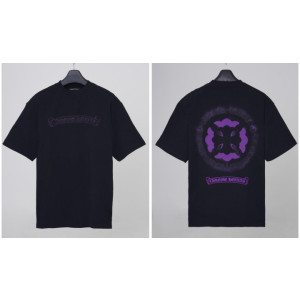 CHROME HEARTS 크롬하츠 레더나염 반팔 오버핏 2COLOR