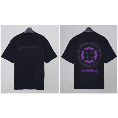 CHROME HEARTS 크롬하츠 레더나염 반팔 오버핏 2COLOR