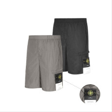 STONE ISLAND 스톤아일랜드 쿨원단 스톤 패치 2/1하프 팬츠 2COLOR