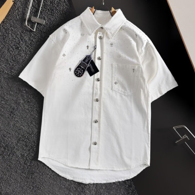 CHROME HEARTS 크롬하츠 크로스 포켓 반팔 셔츠