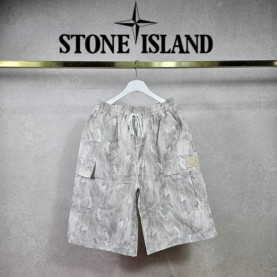 STONE ISLAND 스톤아랜드 물 워싱 버뮤다 카고 밴딩 팬츠 2COLOR
