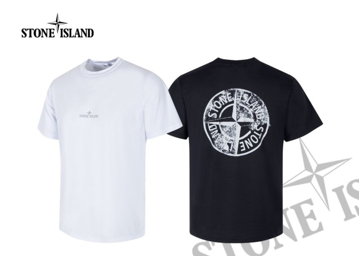 STONE ISLAND 스톤아일랜드 프린트 실리콘 기능성 쿨티