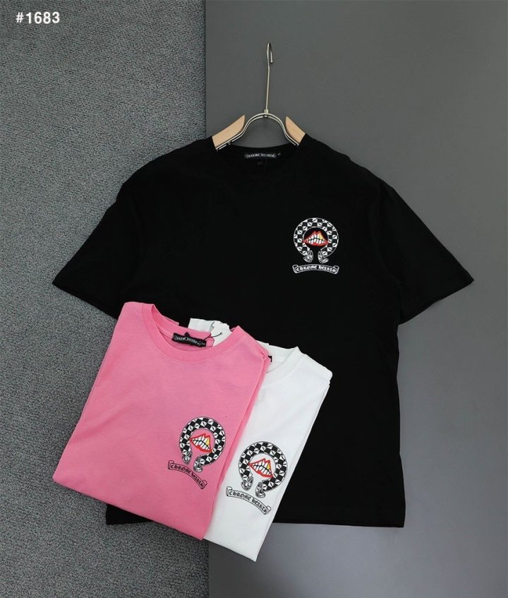 CHROME HEARTS 크롬하츠 레드 마우스 말발굽 반팔 티셔츠