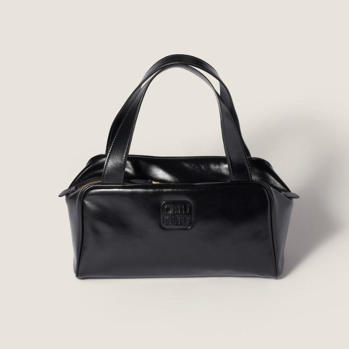MIUMIU 미우미우 가죽 탑 핸들백 5BB182