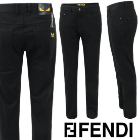 FENDI 펜디 스몰 로고 블랙 슬림 일자진