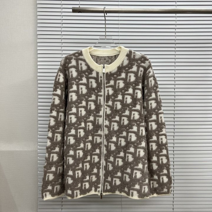 DIOR 디올 오블리크 니트 집업