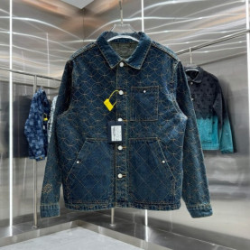 LOUIS VUITTON 루이비통 엠브로이더드 데님 자켓