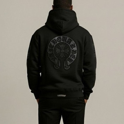 CHROME HEARTS 크롬하츠 가죽CG 후드집업