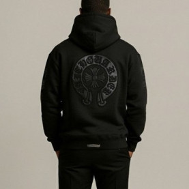 CHROME HEARTS 크롬하츠 가죽CG 후드집업