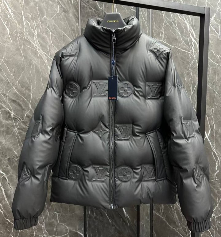 LOUIS VUITTON 루이비통 모노그램 퀄티드 블루종 패딩 자켓