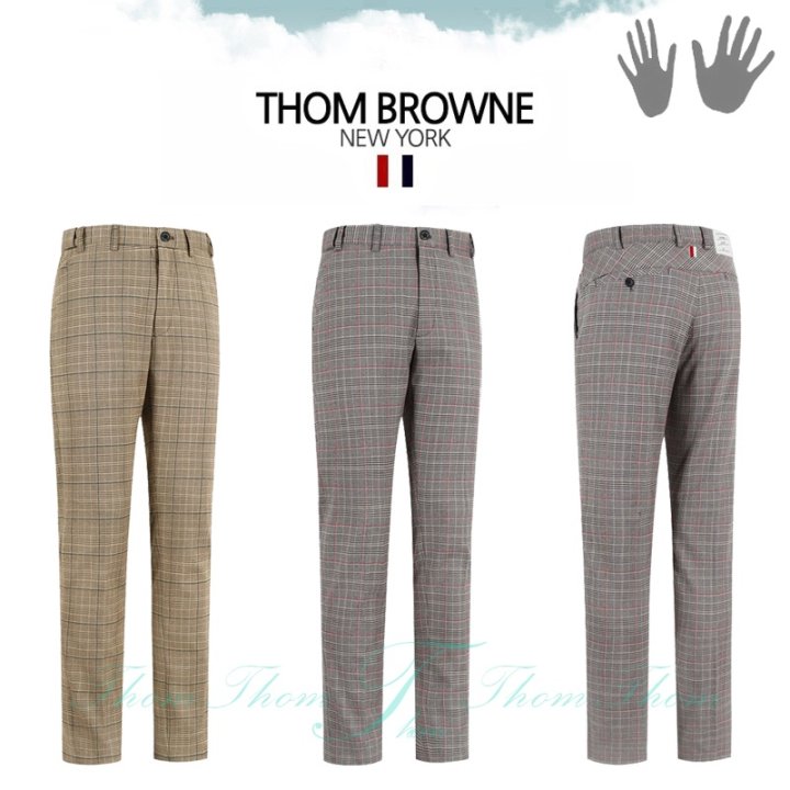 THOM BROWNE 톰브라운 해즐넛 기모 밴딩 팬츠