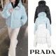 ●11월 판매 20위● PRADA 프라다 클래식 트라이앵글 후드 덕다운 멀티 패딩