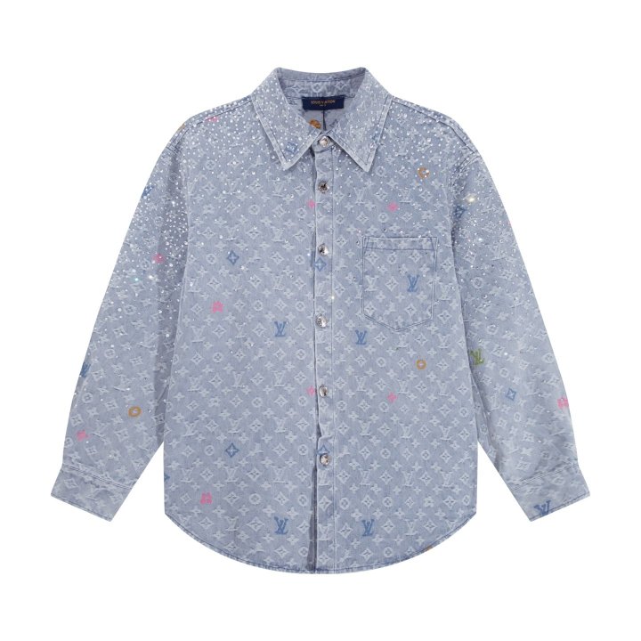 LOUIS VUITTON 루이비통 모노그램 데님 셔츠 자켓