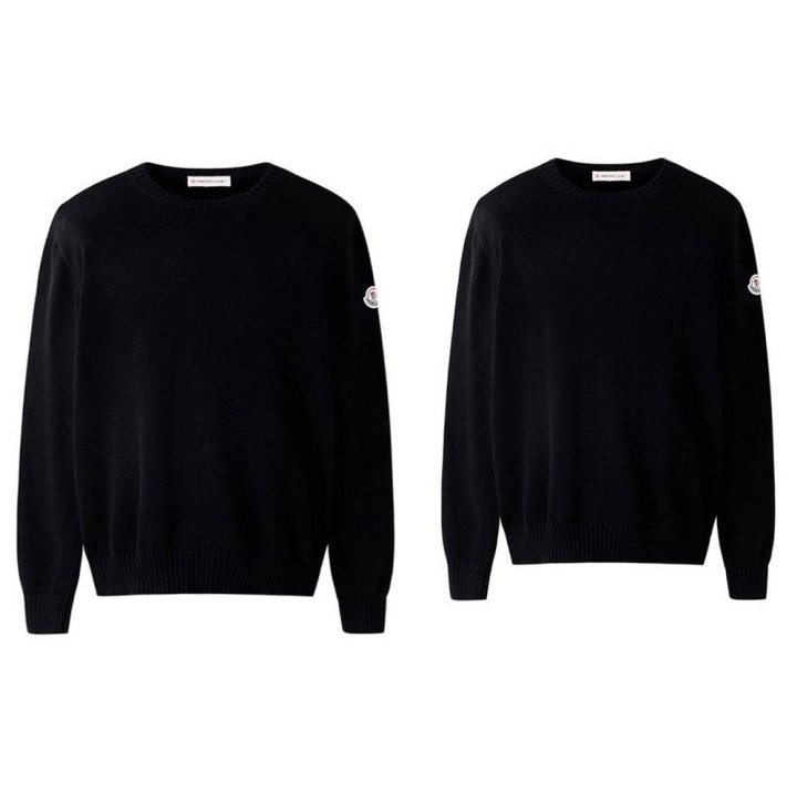 MONCLER 몽클레어 암 클래식 패치 울 니트