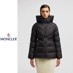 MONCLER 몽클레어 브로스 사선 퀼팅 후드 숏 다운 패딩 2COLOR