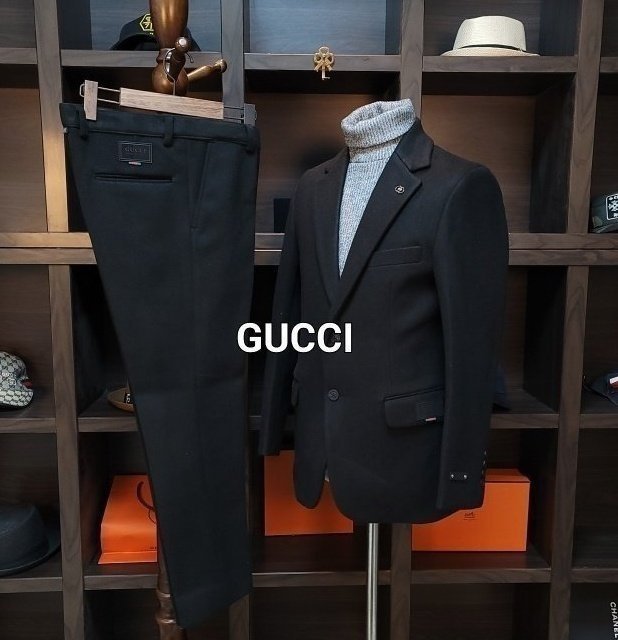 GUCCI 구찌 클래식 이로인 울캐시미어 슈트 셋트