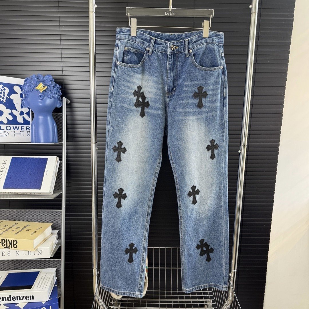 CHROME HEARTS 크롬하츠 X 리바이스 중청 워싱진