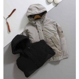 PRADA 프라다 포켓 레드탭 포인트 패딩 자켓