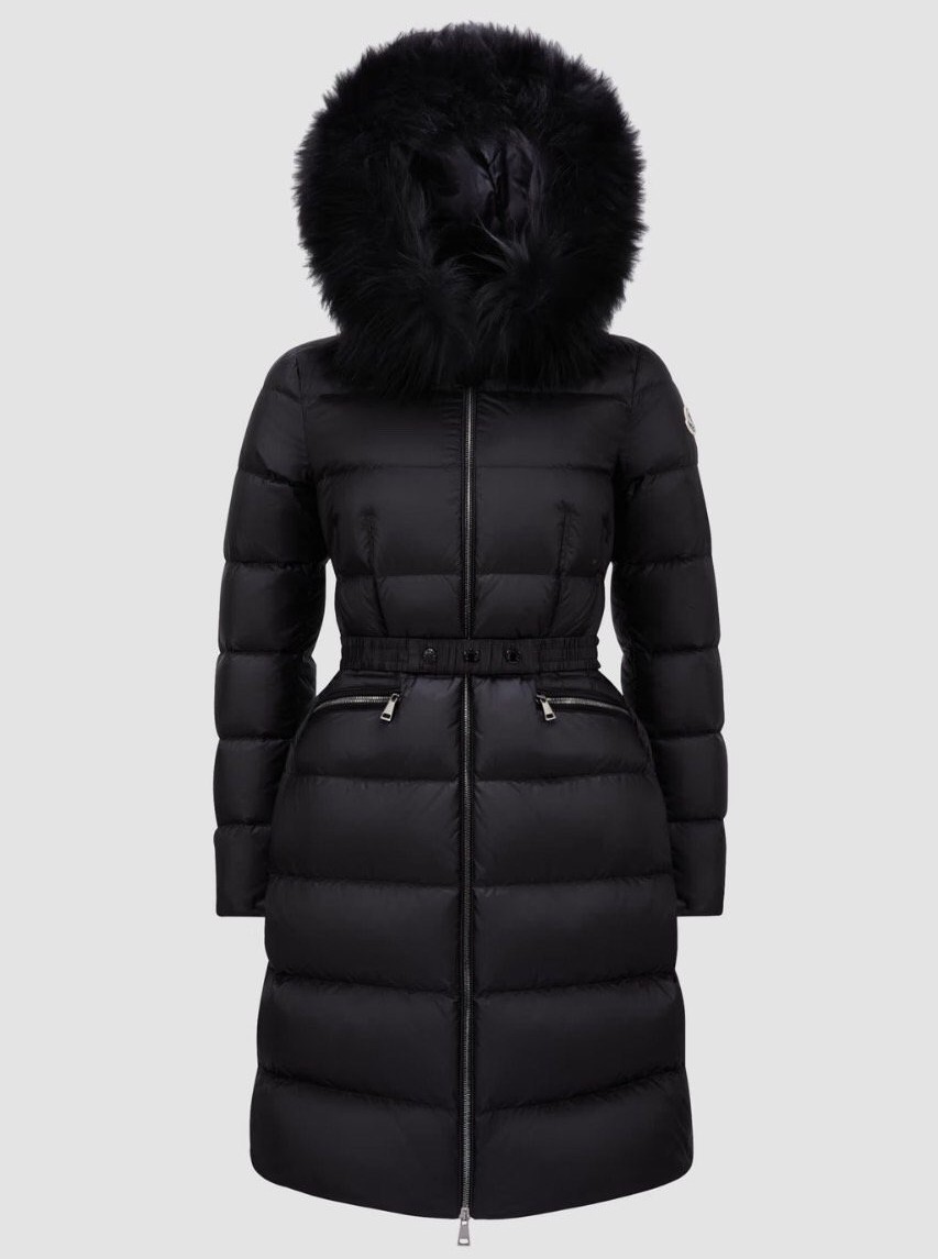 MONCLER 몽클레어 866 보에딕 구스다운(블랙 폭스퍼) 롱패딩