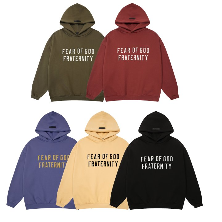 FEAR OF GOD 피어오브갓 에센셜 851 프래터너티 플리스 후드