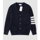 THOM BROWNE 톰브라운 사선완장 아란케이블 가디건