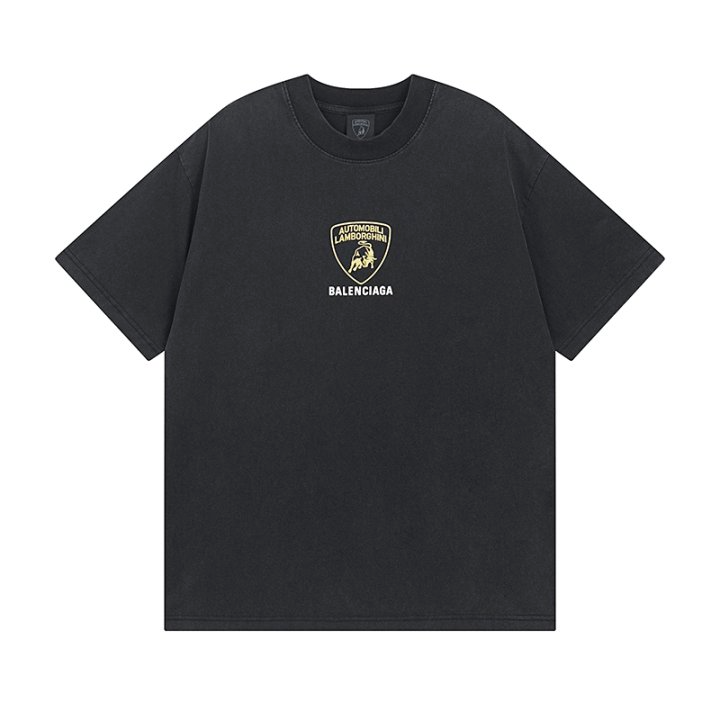 BALENCIAGA 발렌시아가 X 람보르기니 3219 로고 워싱 반팔