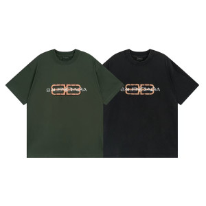 BALENCIAGA 발렌시아가 3276 BB 아이콘 스텐실 워싱 반팔