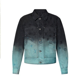 LOUIS VUITTON 루이비통 엠브로이더드 데님자켓 블루종 라이트 블루