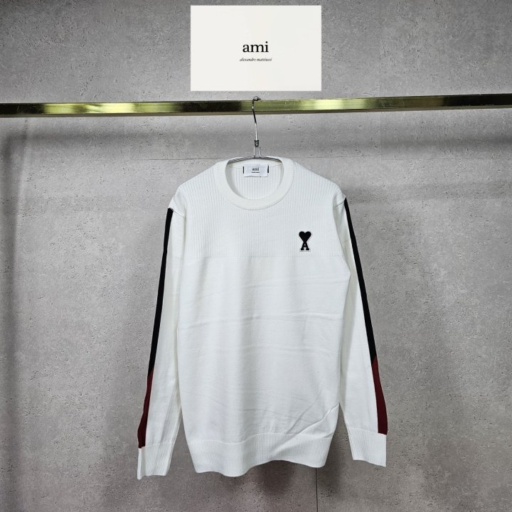 AMI 아미 사이드 라인 니트 2COLOR