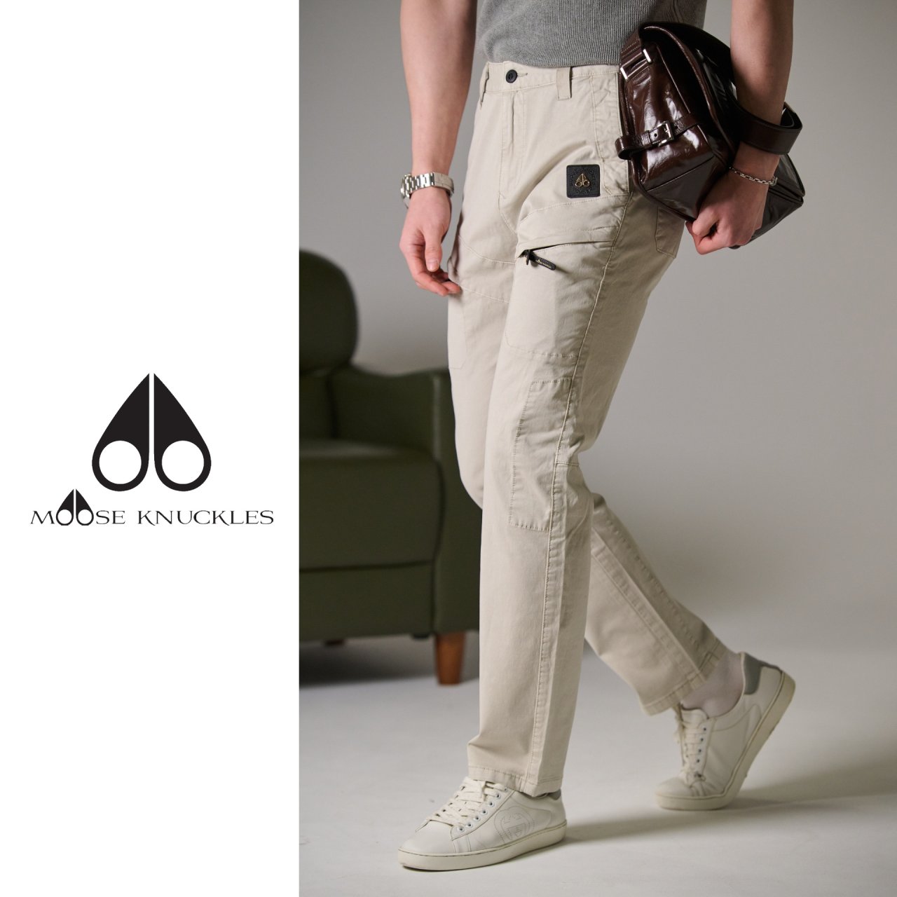 MOOSE KNUCKLES 무스너클 카고 팬츠 3COLOR