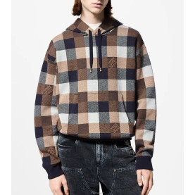 LOUIS VUITTON 루이비통 다미에 캐시미어 울 후드