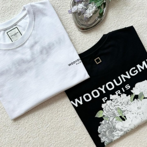 WOOYOUNGMI 우영미 플라워 백로고 반팔