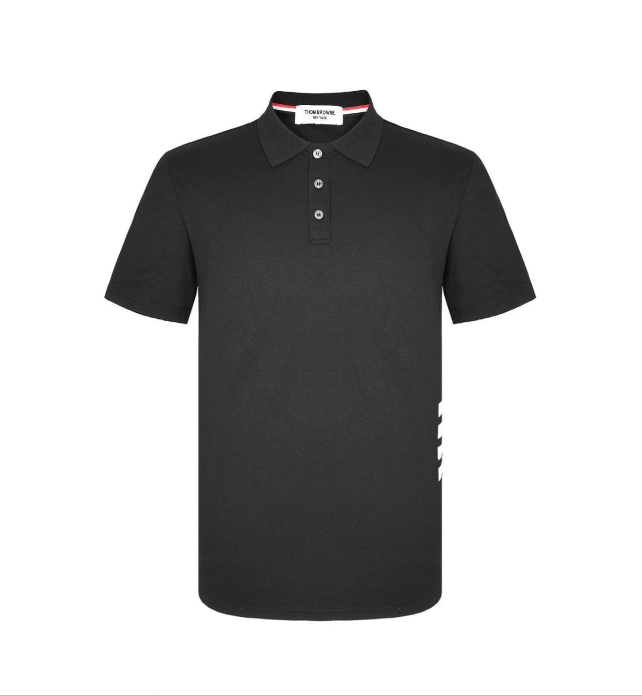 THOM BROWNE 톰브라운 사이드립 사선 카라 반팔 2COLOR