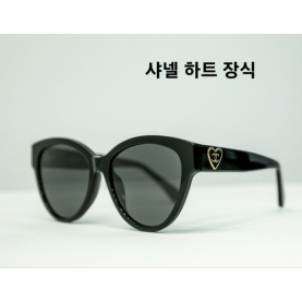 CHANEL 샤넬 하트 장식 선글라스
