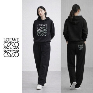 LOEWE 로에베 미들 자수 후드세트 2COLOR
