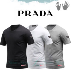 PRADA 프라다 패치 라운드 반팔