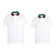 GUCCI 구찌 웹컬러 테이핑 카라 반팔티 2COLOR