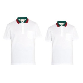 GUCCI 구찌 웹컬러 테이핑 카라 반팔티 2COLOR