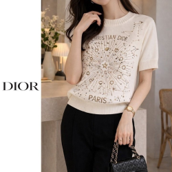 DIOR 디올 별자수 레터링반팔니트