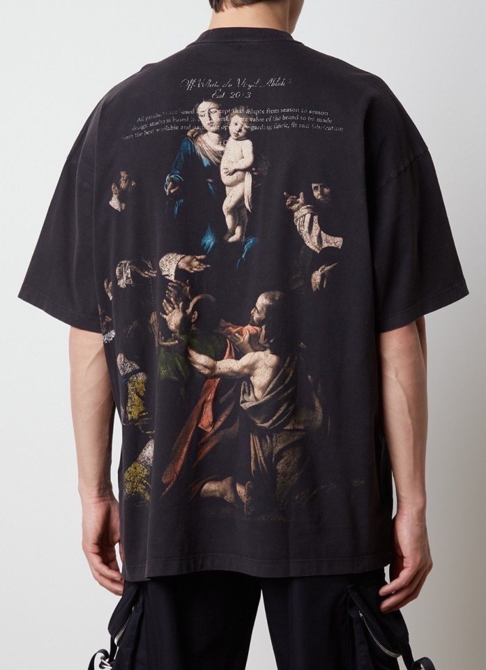 OFF-WHITE 오프화이트 스탬프 마리 반팔 티셔츠