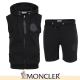 MONCLER 몽클레어 빅로고 민소매 후드집업 & 반바지 셋업