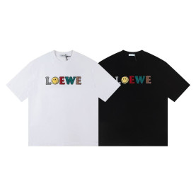 LOEWE 로에베 6555 스마일 핸들 자수 로고 반팔