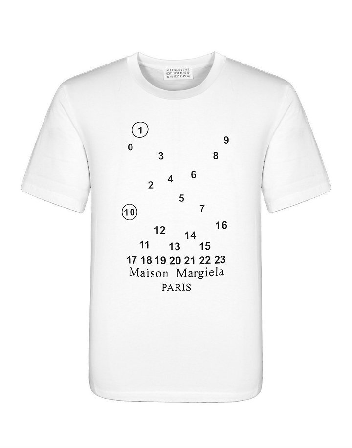 MAISON MARGIELA 메종마르지엘라 MM넘버 반팔티 2COLOR