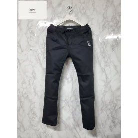 AMI 아미 블랙 코팅 밴딩팬츠
