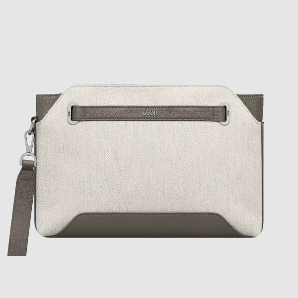 DIOR 디올 Normandie A5 트라이앵글 파우치 2LLCA